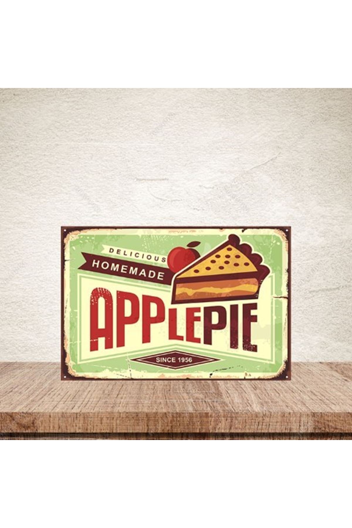DELICIOUS HOMEMADE APPLEPIE -AHŞAP POSTER