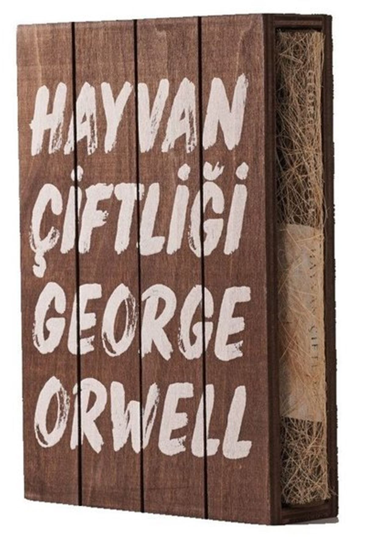 GEORGE ORWELL- HAYVAN ÇİFLİĞİ ÖZEL AHŞAP KUTULU ÖZEL CİLTLİ