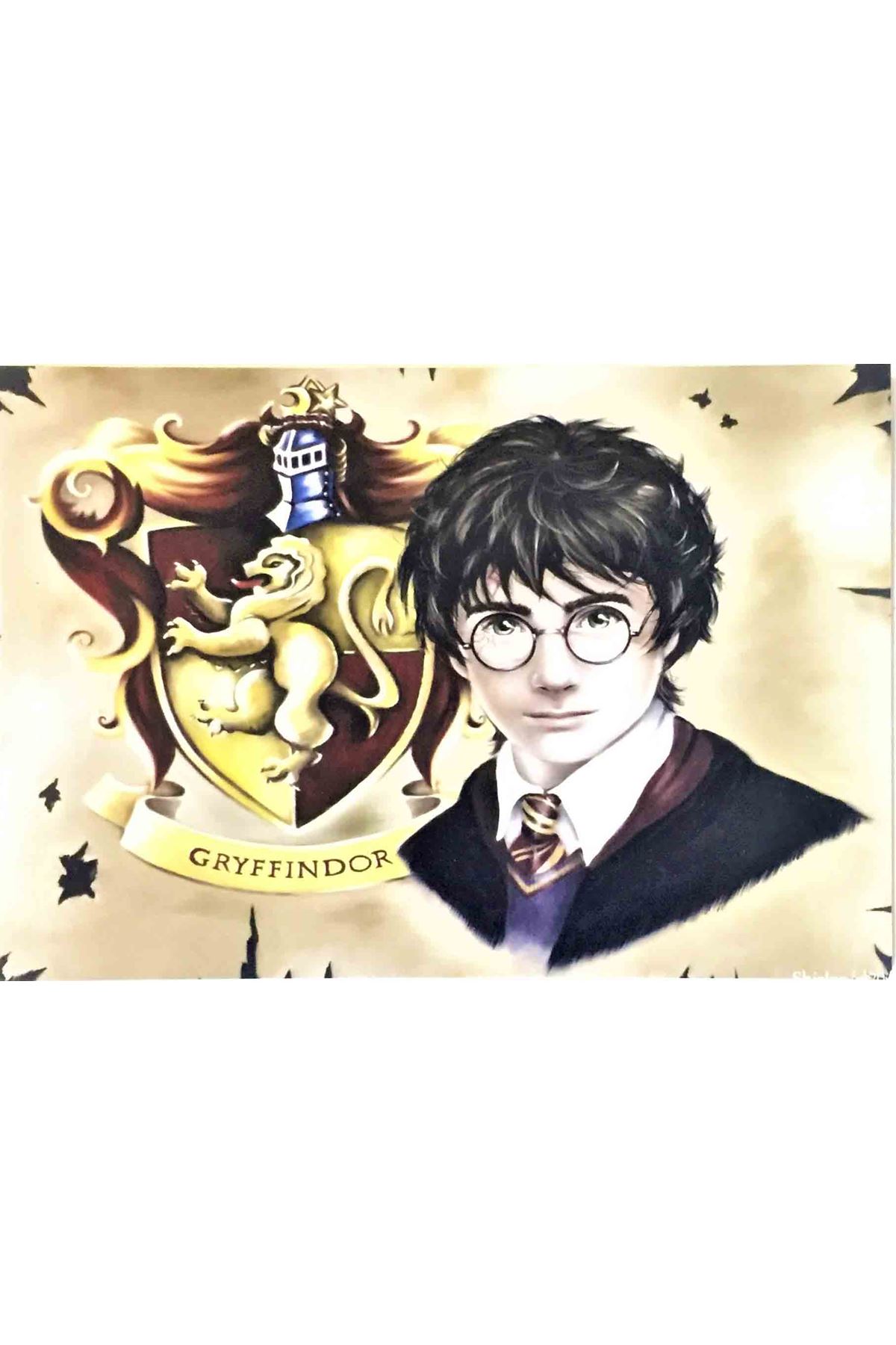 Harry  Potter Gryfindor - Ahşap Poster