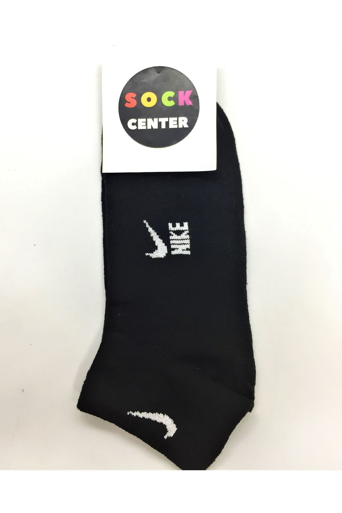 Tikli Siyah Patik Çorap