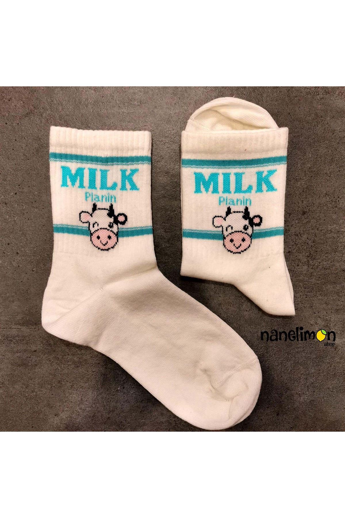 Milk Planin Beyaz - Çorap