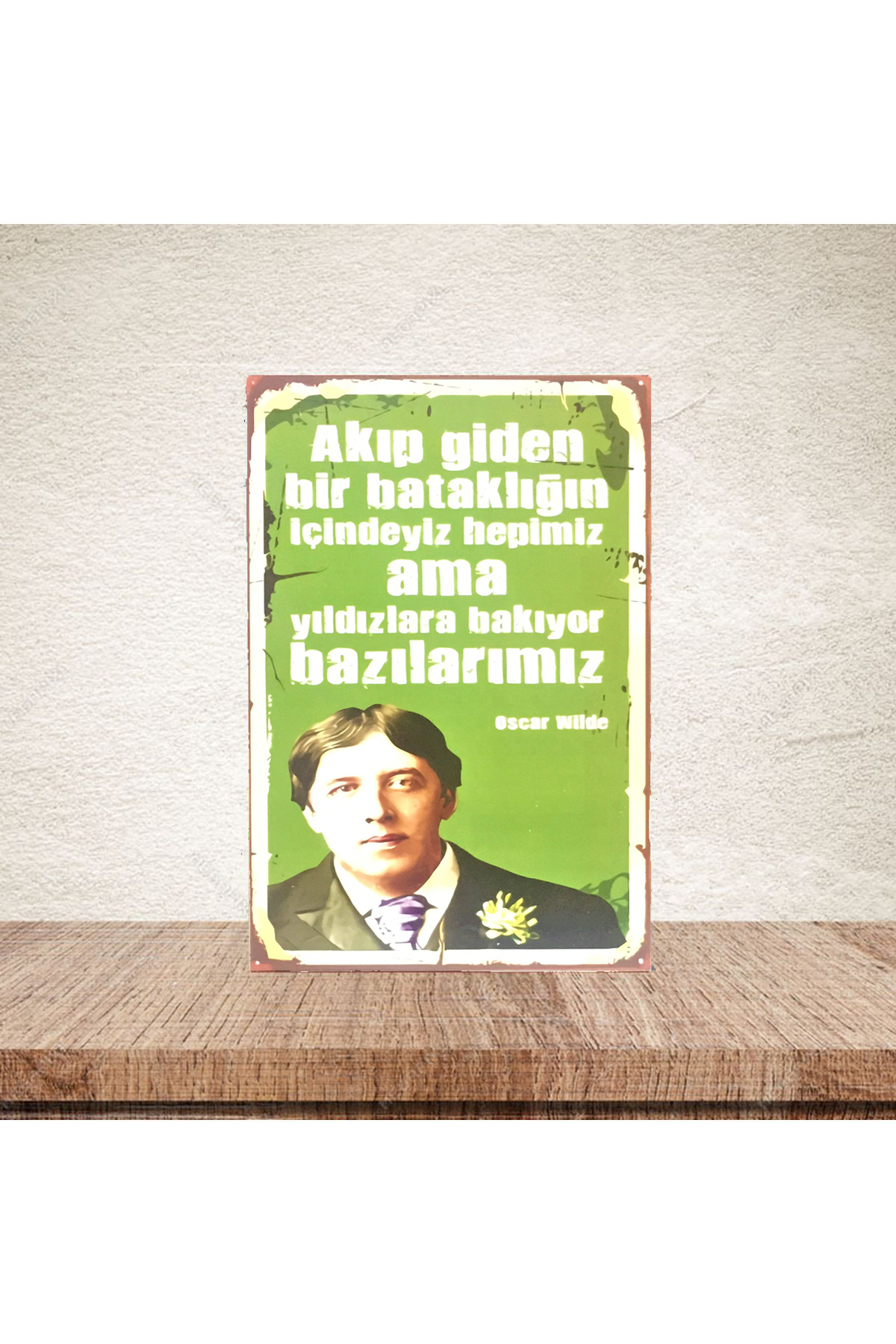 Oscar Wilde - Ahşap Poster