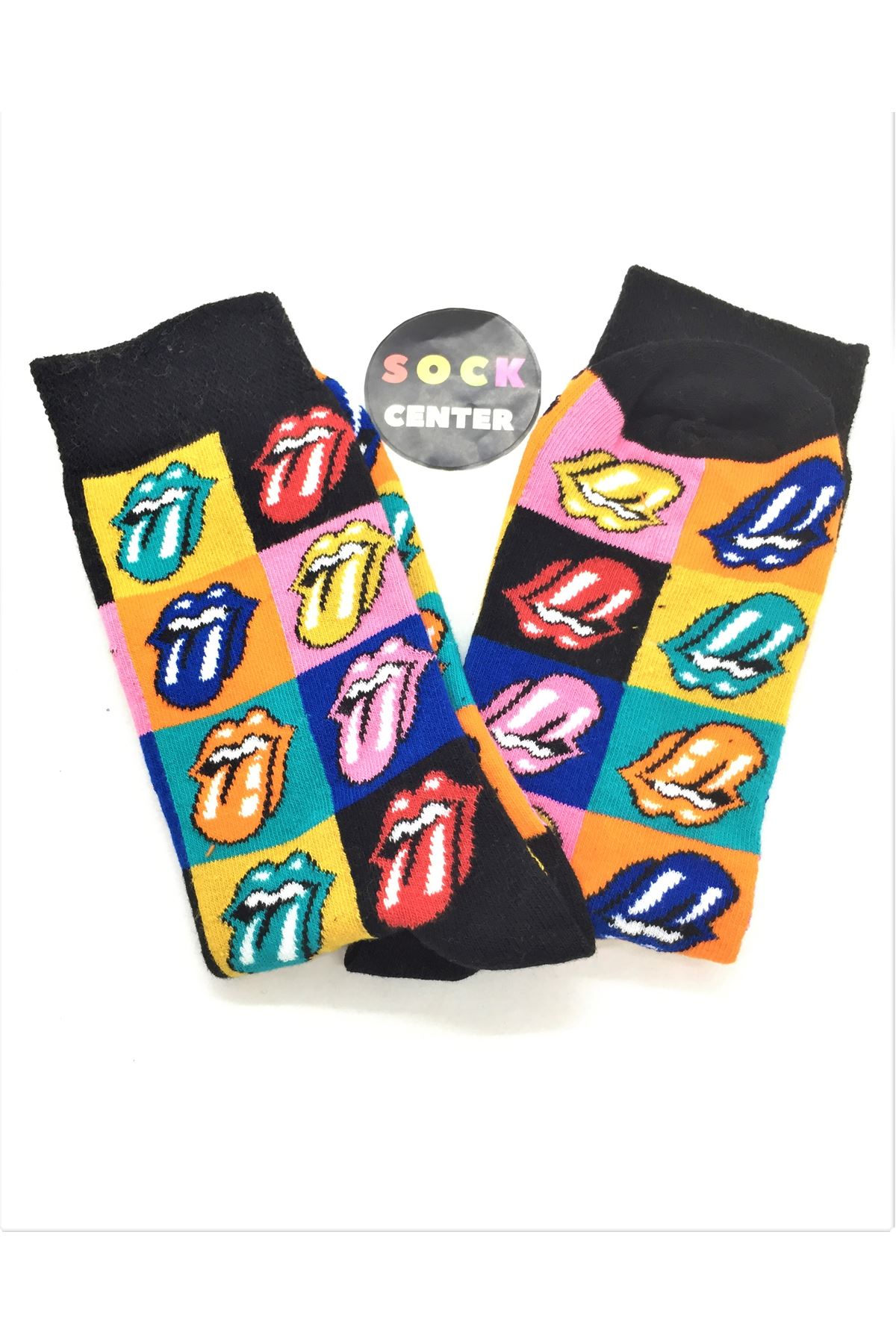 Renkli Diller Soket Çorap