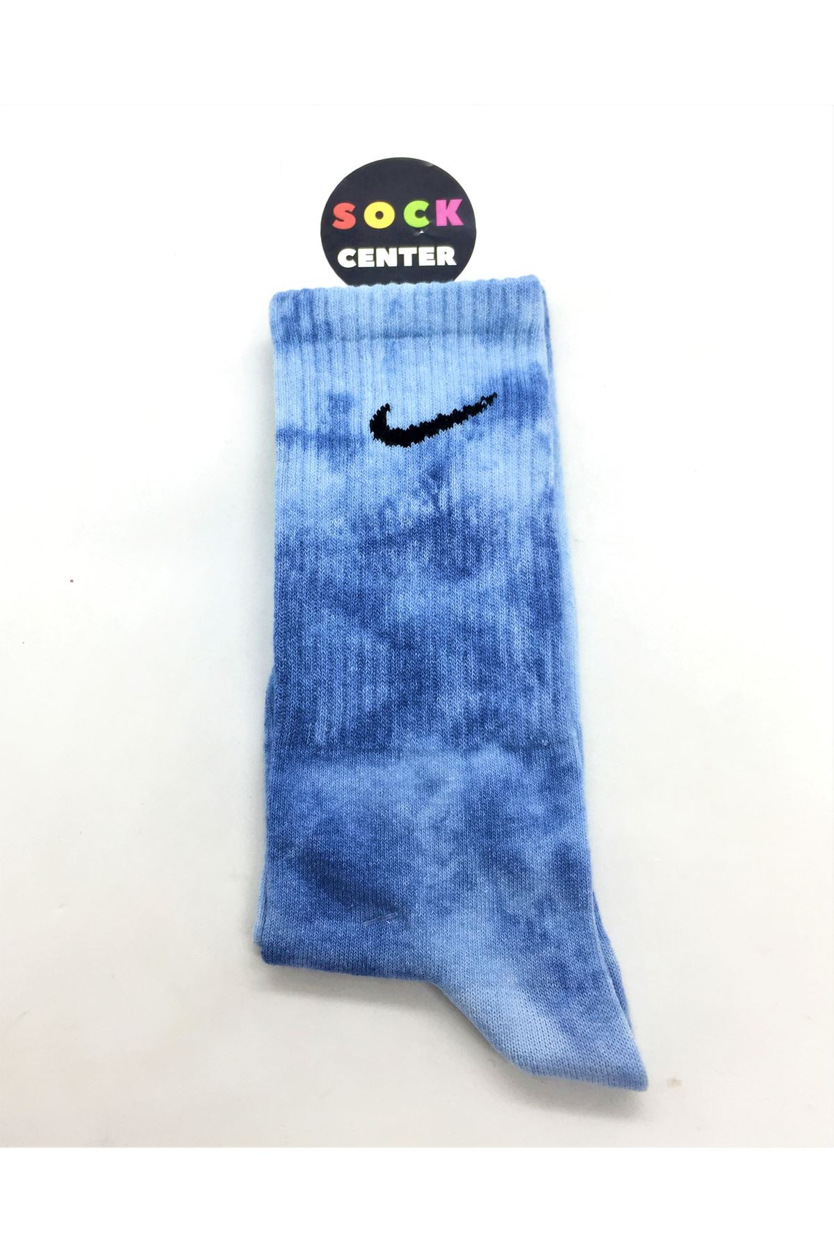 Nıke Mavi Batik - Tenis Çorap