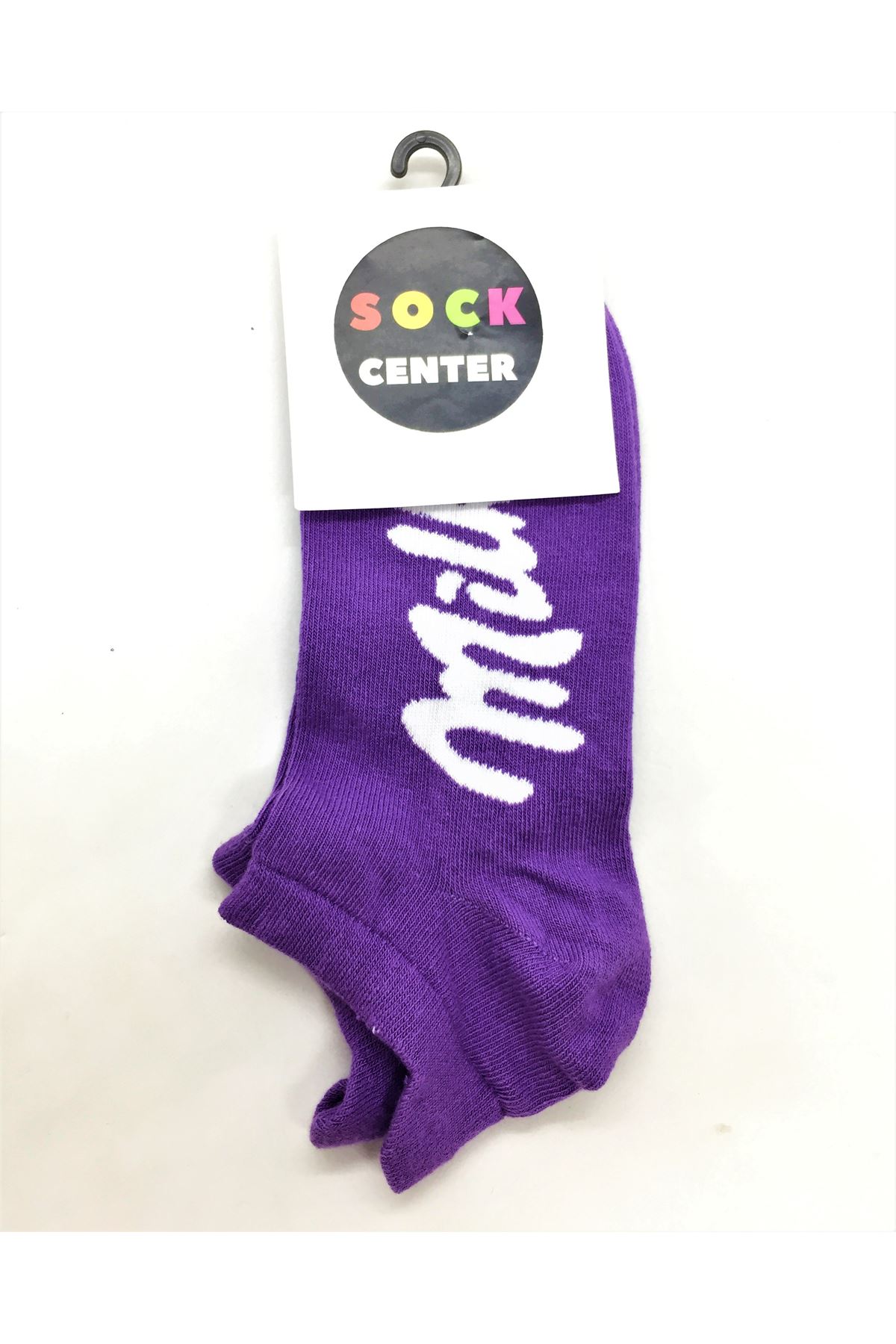 Milka - Mor Patik Çorap