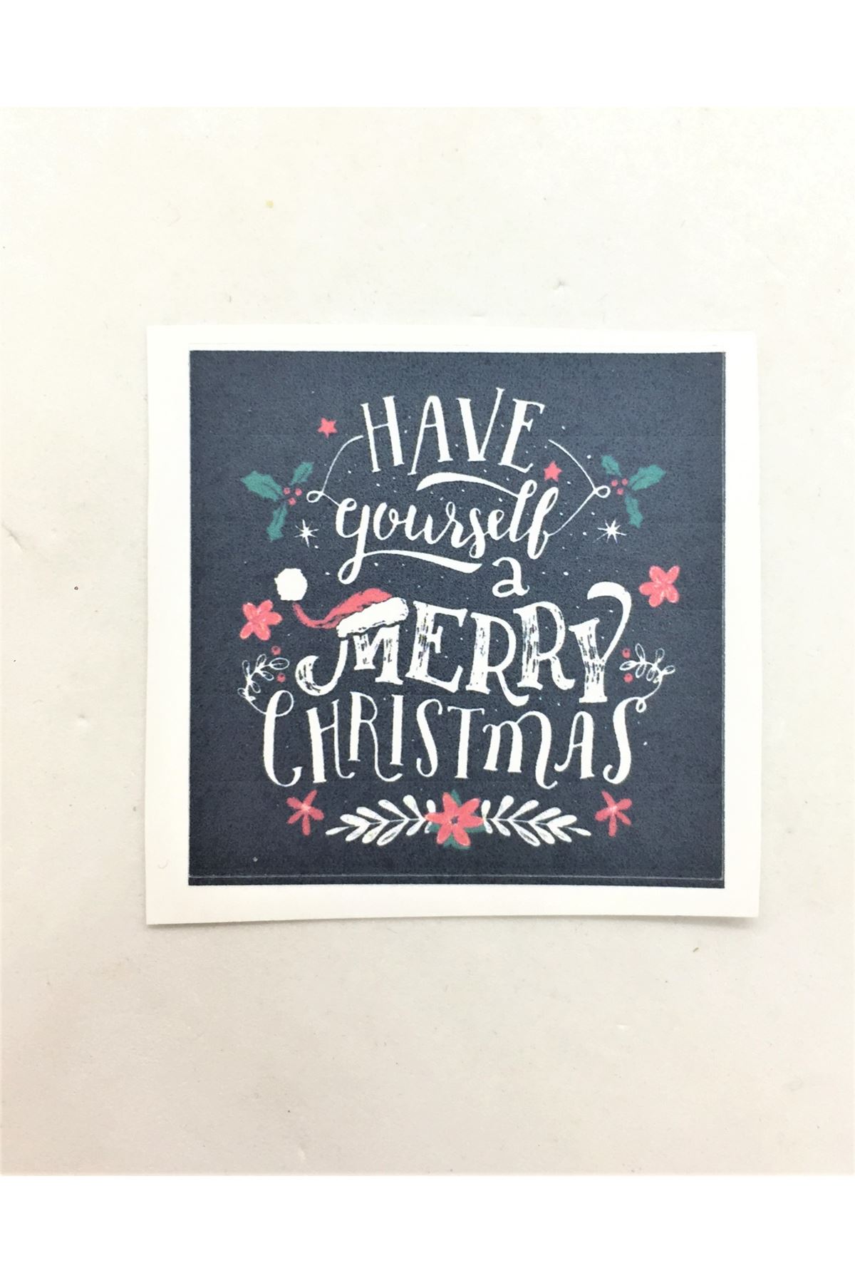 Sticker - Merry Chrıstmas