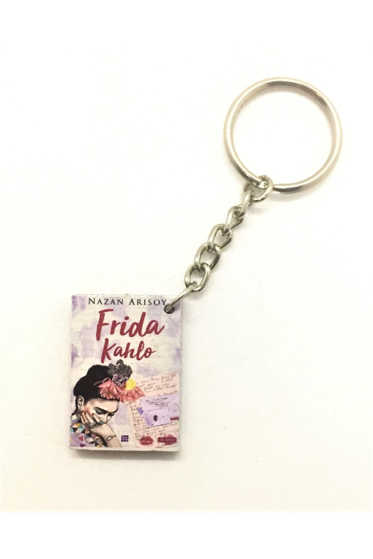Frida Kahlo - Ahşap Kitap Anahtarlık