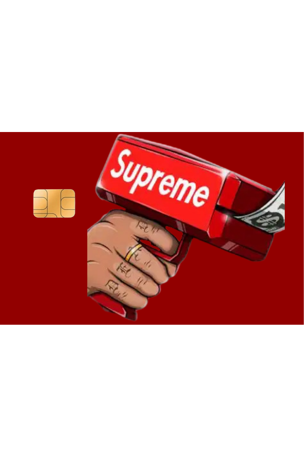 Kredi Kartı Sticker - Supreme
