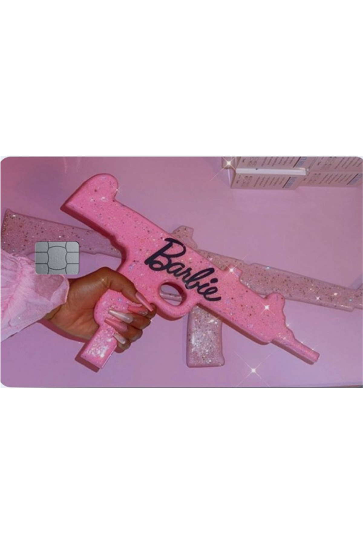 Kredi Kartı Sticker - Barbie Gun