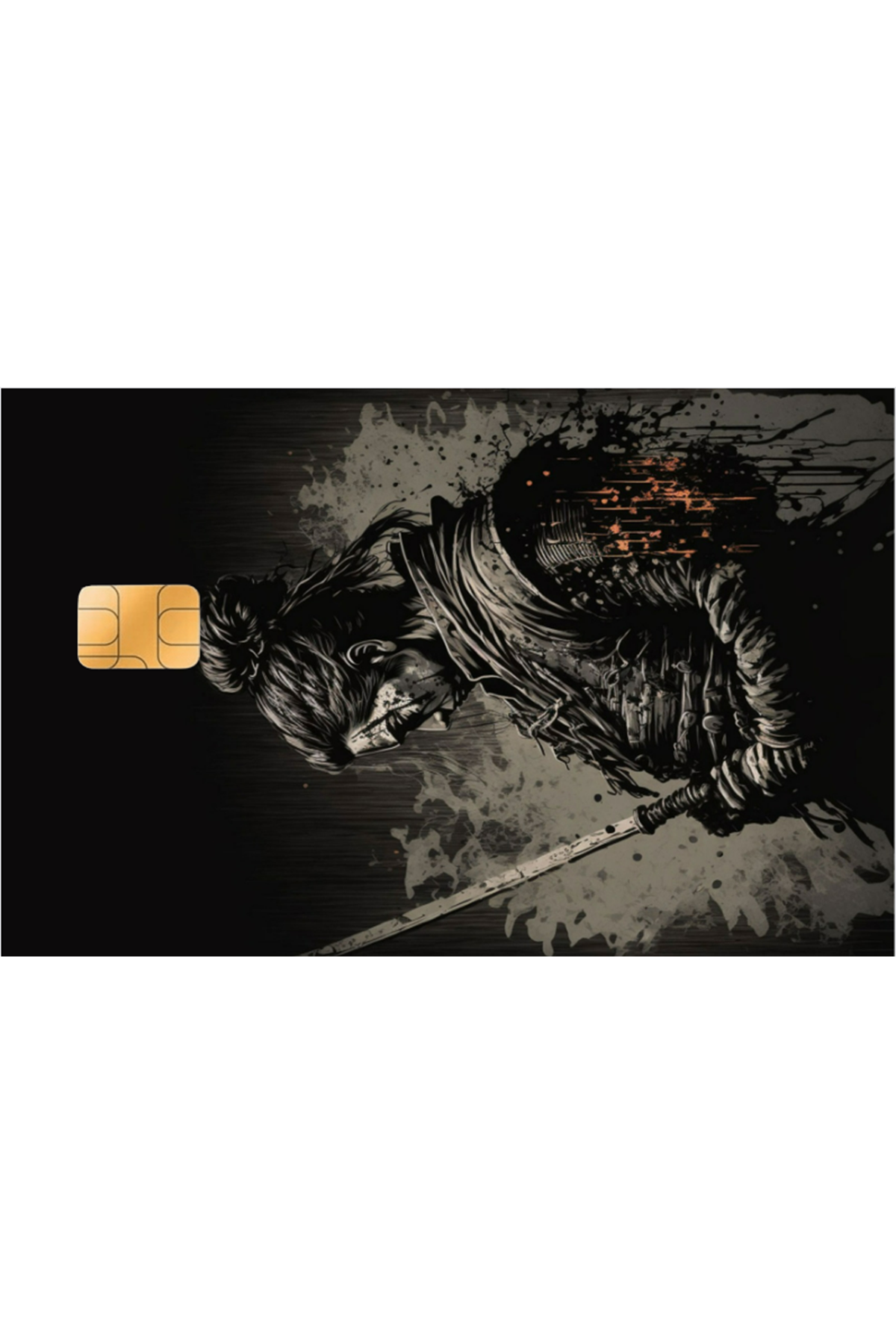 Kredi Kartı Sticker - samurai
