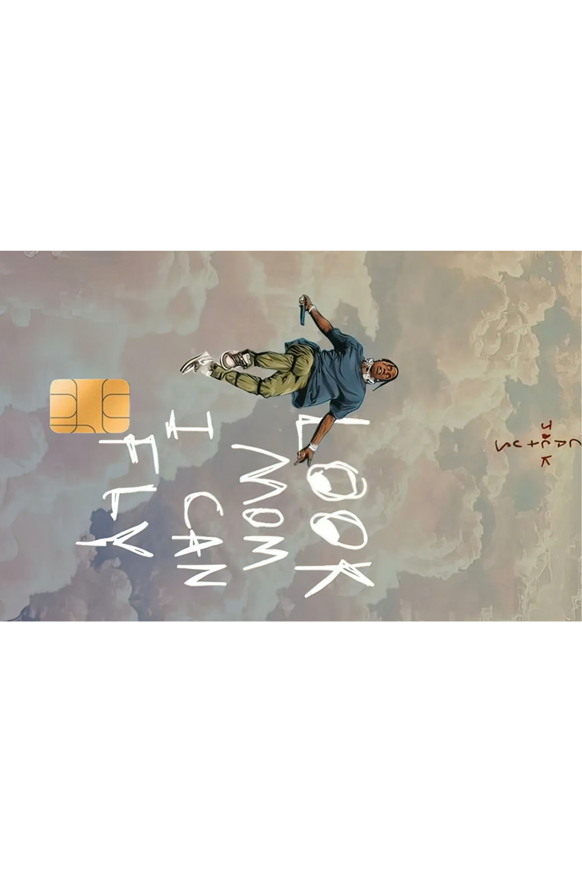 Kredi Kartı Sticker - Look Mom I Can Fly