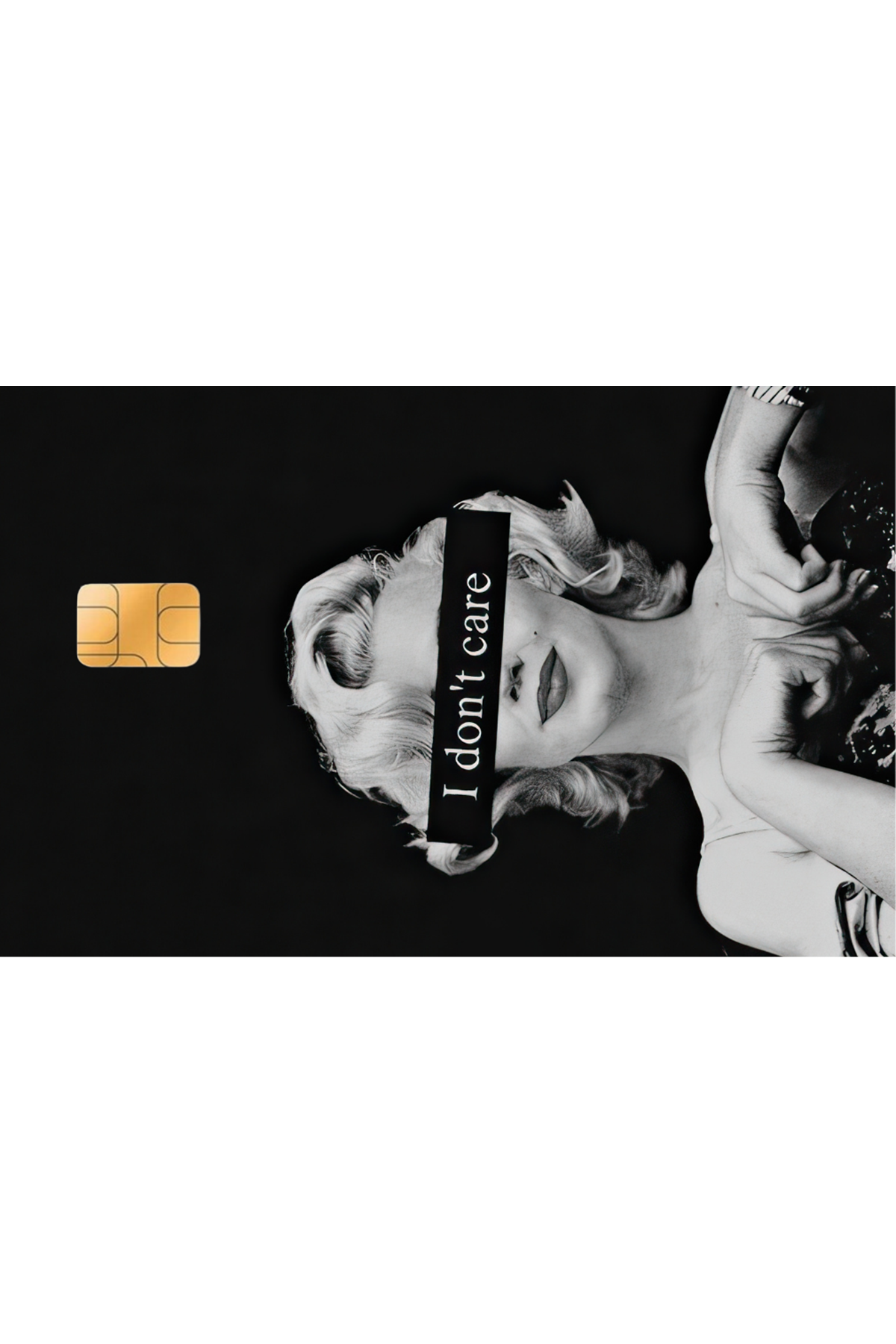 Kredi Kartı Sticker -  Marilyn Monroe I Don't Care