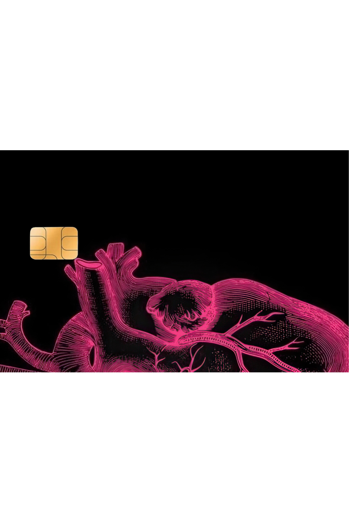 Kredi Kartı Sticker -  Kalp Pembe