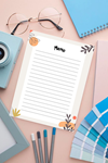 Planlayıcı/To Do List/Defter/Notepad/Memopad A5 Sonbahar