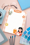 Planlayıcı/To Do List/Defter/Notepad/Memopad A5 Kitap Kız