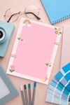 Planlayıcı/To Do List/Defter/Notepad/Memopad A5 Pembe Gökkuşağı