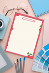 Planlayıcı/To Do List/Defter/Notepad/Memopad A5 Kiraz